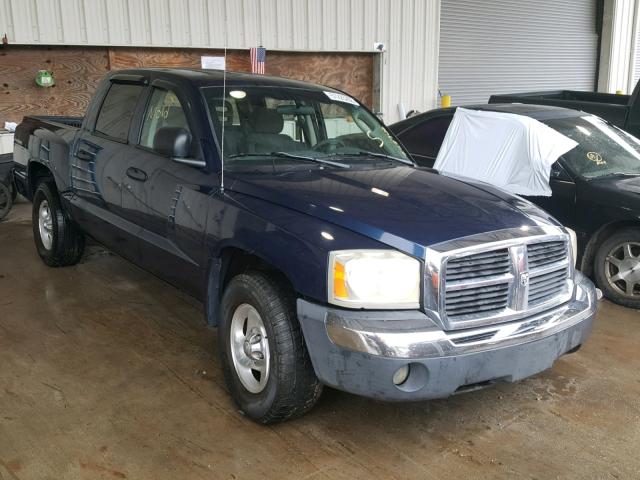 1D7HE48N25S235951 - 2005 DODGE DAKOTA QUA BLUE photo 1