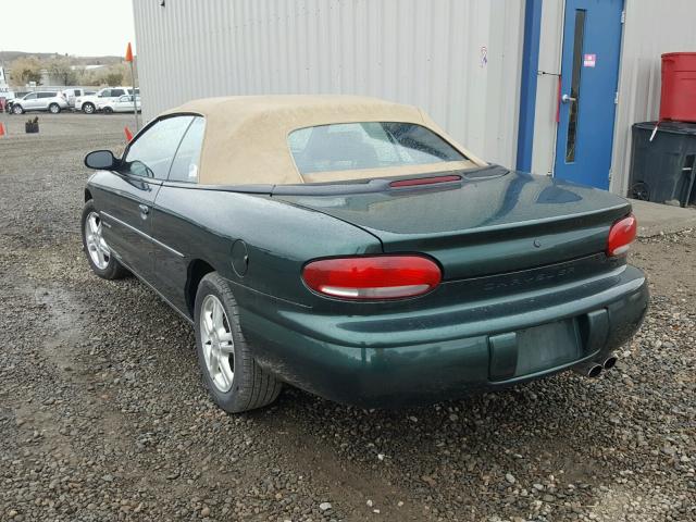 3C3EL55H8VT603723 - 1997 CHRYSLER SEBRING JX GREEN photo 3