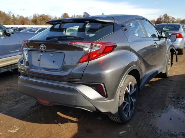 NMTKHMBX5JR057908 - 2018 TOYOTA C-HR XLE GRAY photo 4