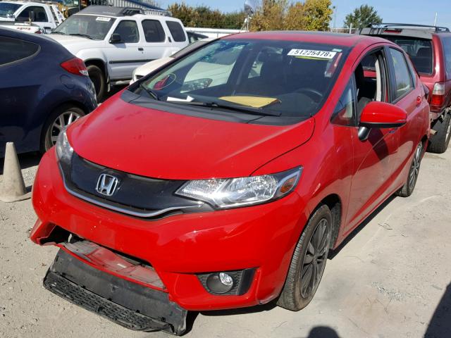 JHMGK5H86HS009574 - 2017 HONDA FIT EX RED photo 2