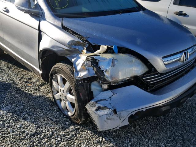 5J6RE38788L003809 - 2008 HONDA CR-V EXL SILVER photo 9