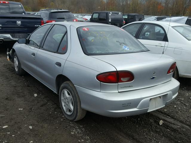 1G1JC524217113619 - 2001 CHEVROLET CAVALIER B SILVER photo 3