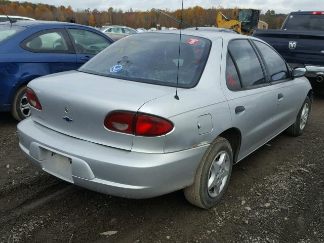 1G1JC524217113619 - 2001 CHEVROLET CAVALIER B SILVER photo 4