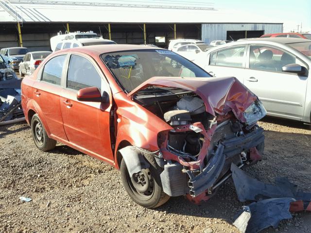 KL1TD56657B048755 - 2007 CHEVROLET AVEO BASE Qırmızı foto 1
