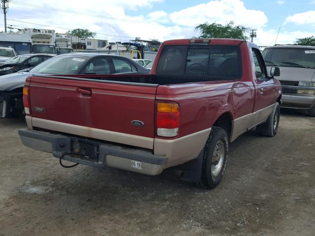 1FTYR10XXWUC29184 - 1998 FORD RANGER RED photo 4