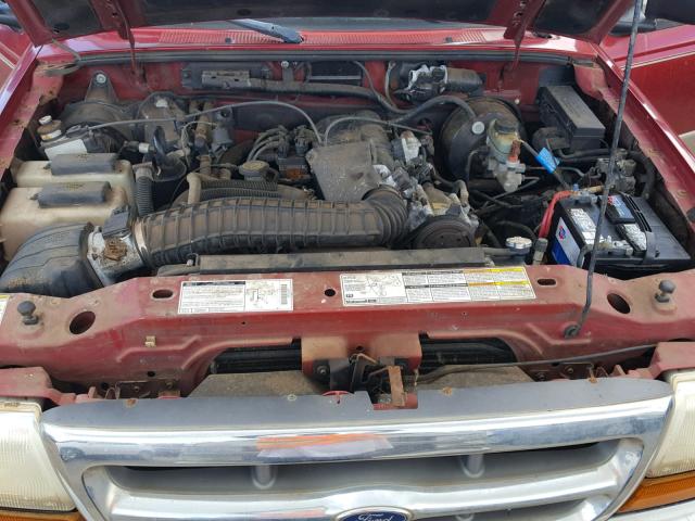 1FTYR10XXWUC29184 - 1998 FORD RANGER RED photo 7