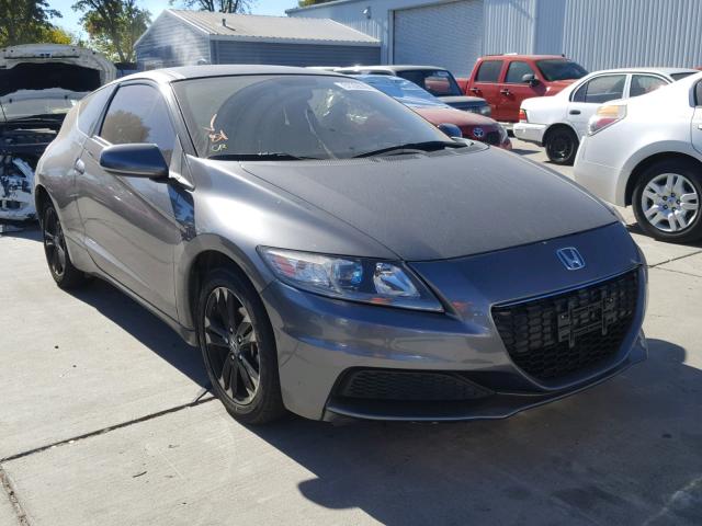 JHMZF1D40ES002270 - 2014 HONDA CR-Z GRAY photo 1