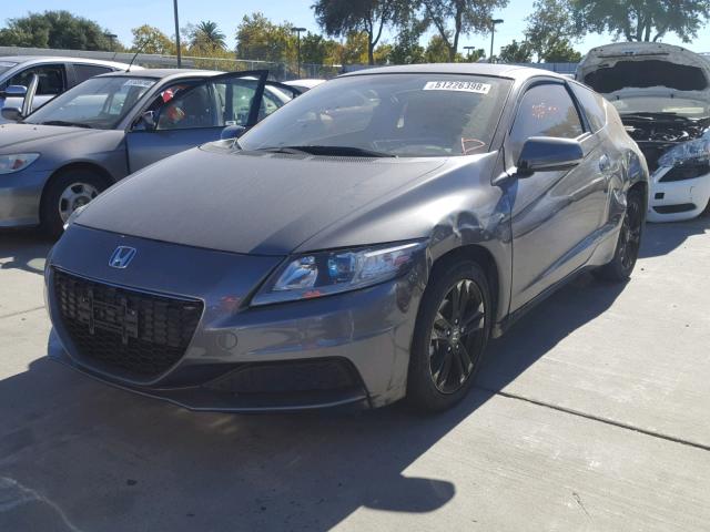 JHMZF1D40ES002270 - 2014 HONDA CR-Z GRAY photo 2