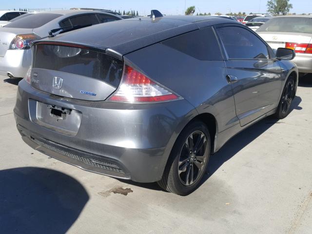 JHMZF1D40ES002270 - 2014 HONDA CR-Z GRAY photo 4