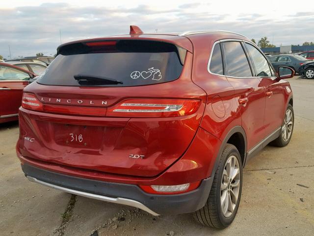 5LMCJ2C99HUL46318 - 2017 LINCOLN MKC SELECT RED photo 4