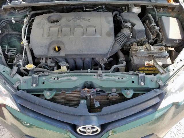 5YFBURHE7EP073106 - 2014 TOYOTA COROLLA L GREEN photo 7