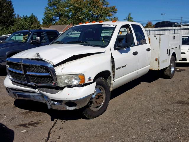 3D6WR48C55G826023 - 2005 DODGE RAM 3500 S WHITE photo 2