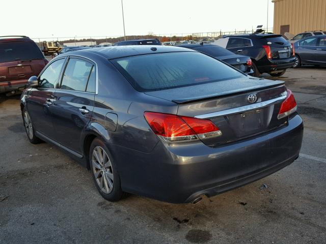 4T1BK3DB2CU461323 - 2012 TOYOTA AVALON BAS GRAY photo 3