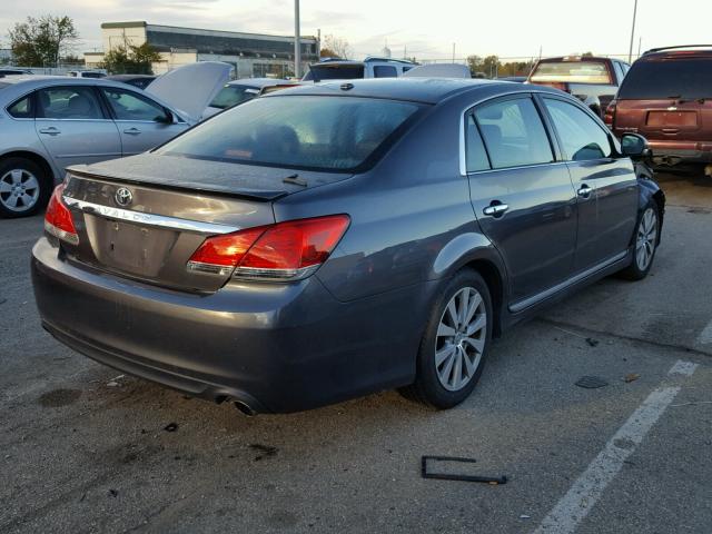 4T1BK3DB2CU461323 - 2012 TOYOTA AVALON BAS GRAY photo 4