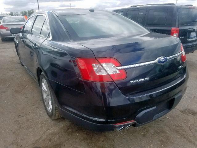 1FAHP2EW4BG104739 - 2011 FORD TAURUS SEL BLACK photo 3