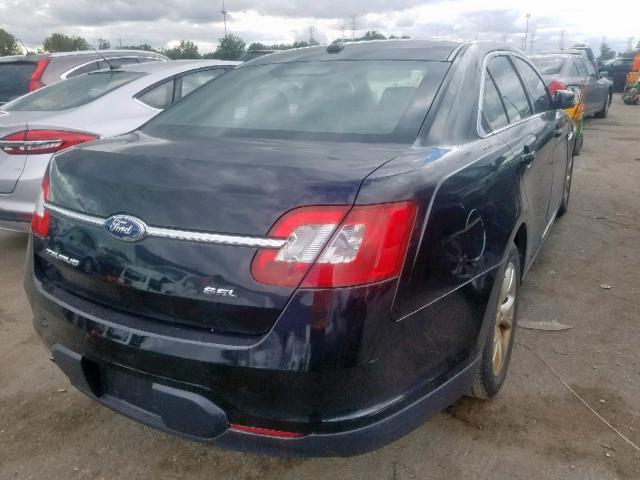 1FAHP2EW4BG104739 - 2011 FORD TAURUS SEL BLACK photo 4