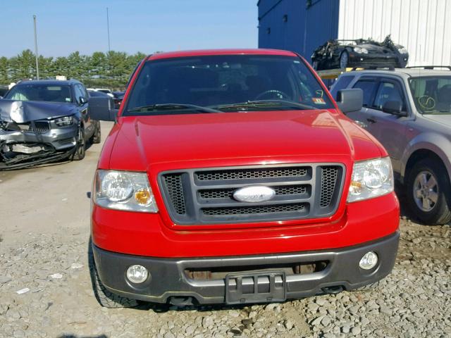 1FTPX04556KB22124 - 2006 FORD F150 RED photo 9