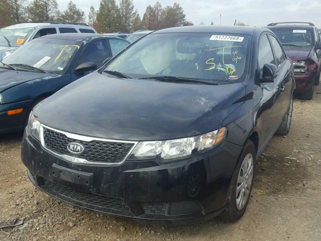 KNAFU4A2XC5626519 - 2012 KIA FORTE EX BLACK photo 2