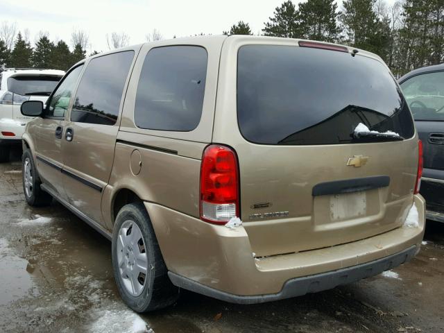 1GNDV23L06D167486 - 2006 CHEVROLET UPLANDER L TAN photo 3