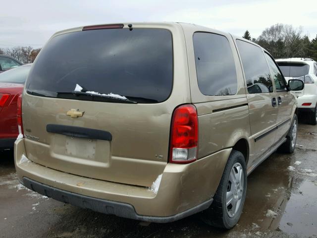 1GNDV23L06D167486 - 2006 CHEVROLET UPLANDER L TAN photo 4