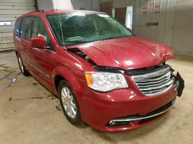 2C4RC1BGXFR637667 - 2015 CHRYSLER TOWN & COU RED photo 1