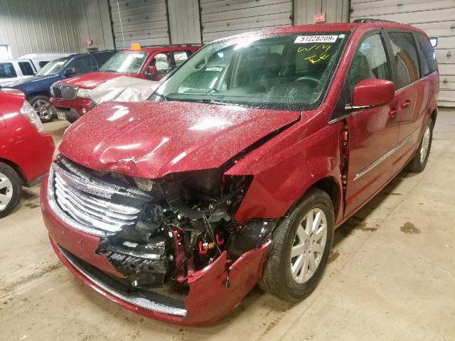 2C4RC1BGXFR637667 - 2015 CHRYSLER TOWN & COU RED photo 2