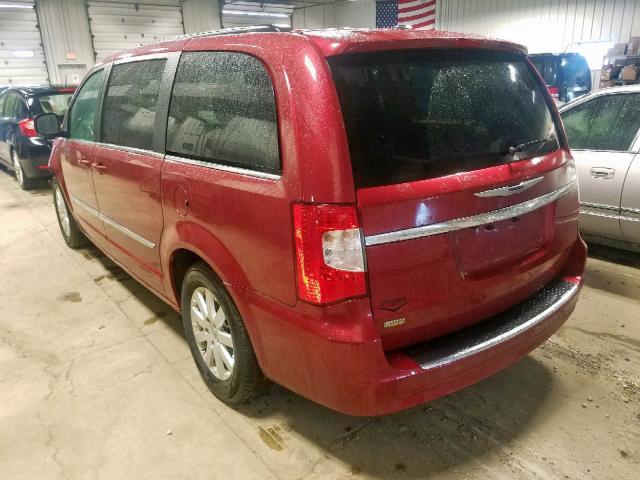 2C4RC1BGXFR637667 - 2015 CHRYSLER TOWN & COU RED photo 3