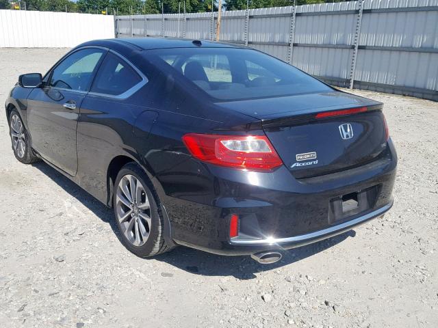 1HGCT2B85EA001523 - 2014 HONDA ACCORD EXL BLACK photo 3