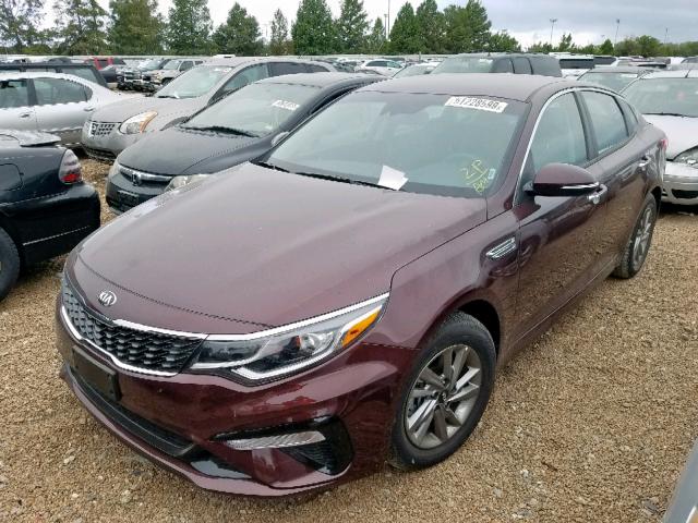 5XXGT4L33LG381753 - 2020 KIA OPTIMA MAROON photo 2