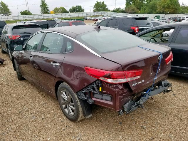 5XXGT4L33LG381753 - 2020 KIA OPTIMA MAROON photo 3