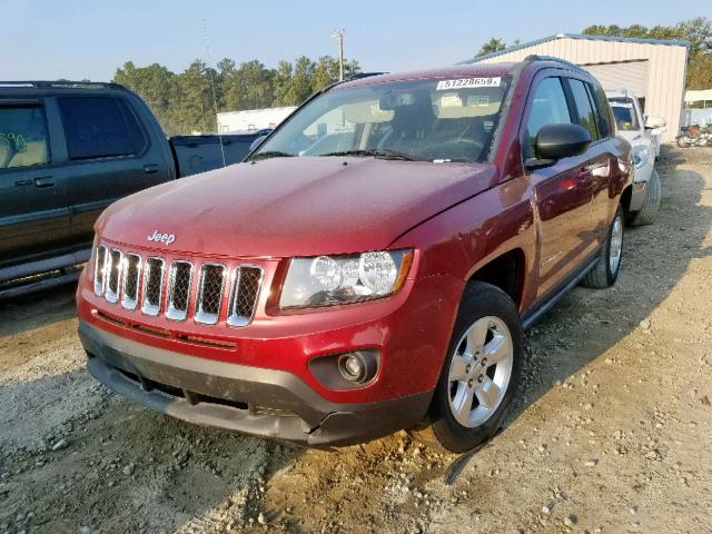 1C4NJCBB9GD676484 - 2016 JEEP COMPASS SP RED photo 2