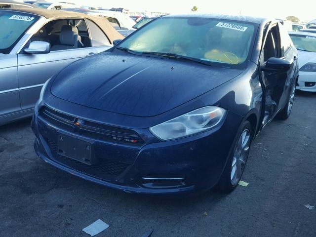 1C3CDFBA9DD127729 - 2013 DODGE DART SXT BLUE photo 2