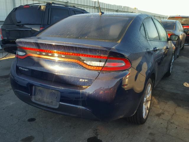 1C3CDFBA9DD127729 - 2013 DODGE DART SXT BLUE photo 4