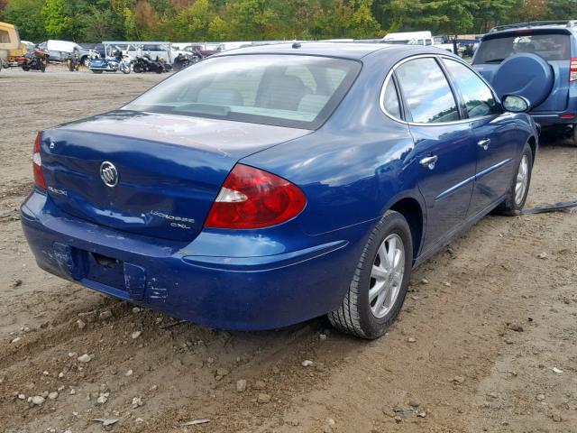 2G4WD532051220870 - 2005 BUICK LACROSSE C BLUE photo 4