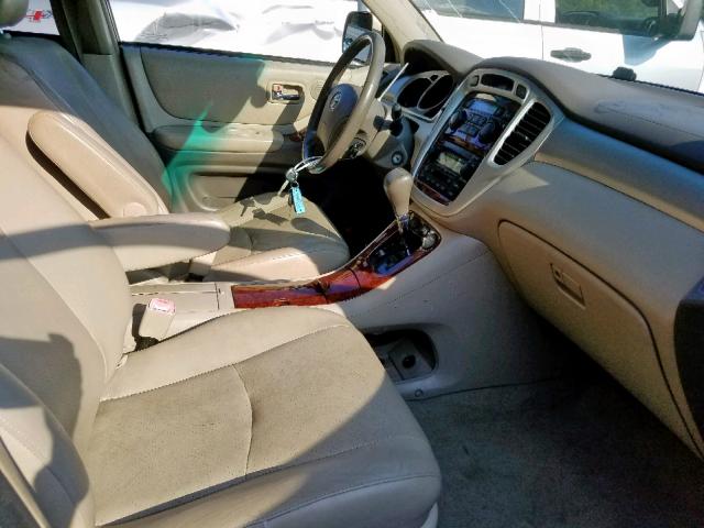 JTEEP21A240046886 - 2004 TOYOTA HIGHLANDER BEIGE photo 5