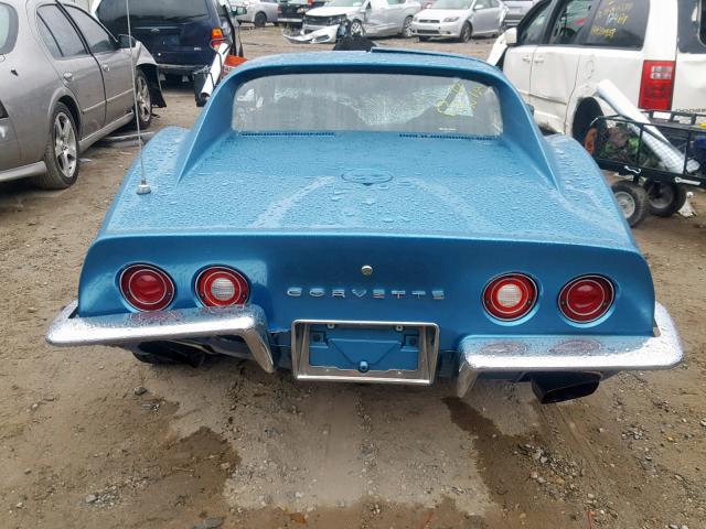 1Z37J3S418188 - 1973 CHEVROLET CORVETTE BLUE photo 6