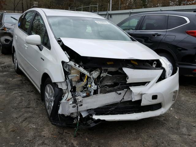 JTDZN3EU5C3095065 - 2012 TOYOTA PRIUS V WHITE photo 1