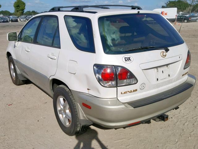 JTJHF10U820243324 - 2002 LEXUS RX 300 WHITE photo 3