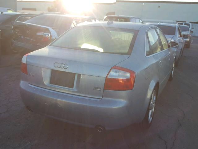 WAULT68E05A049706 - 2005 AUDI A4 3.0 QUA GRAY photo 4