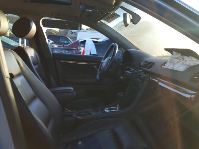 WAULT68E05A049706 - 2005 AUDI A4 3.0 QUA GRAY photo 5