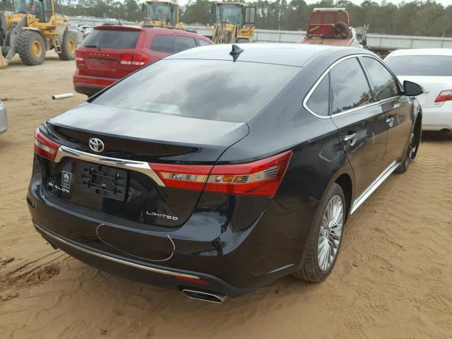 4T1BK1EB5HU244214 - 2017 TOYOTA AVALON XLE BLACK photo 4