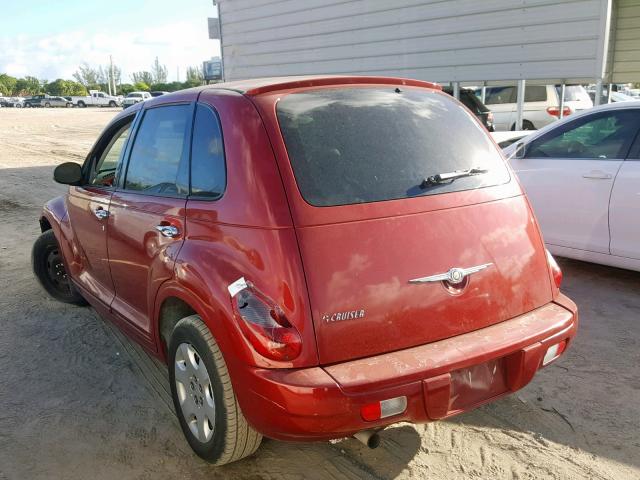 3A8FY48B58T153562 - 2008 CHRYSLER PT CRUISER RED photo 3