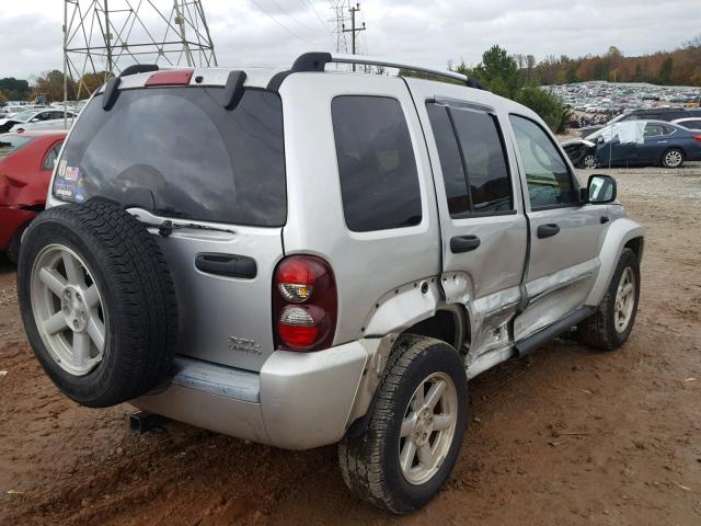 1J4GK58K36W135226 - 2006 JEEP LIBERTY LI SILVER photo 4