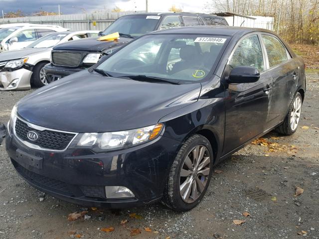 KNAFW4A34B5403121 - 2011 KIA FORTE SX BLACK photo 2