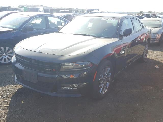 2C3CDXJG3HH599462 - 2017 DODGE CHARGER SX BLACK photo 2