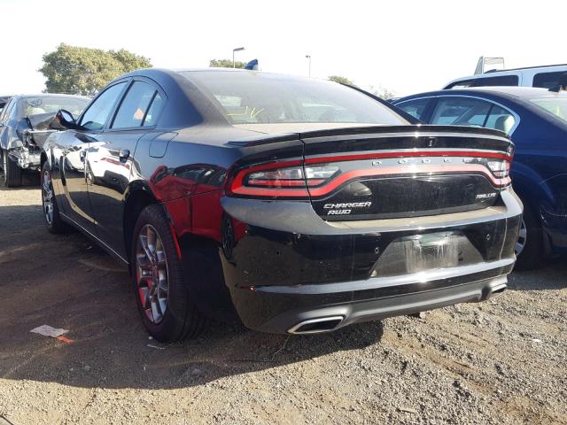 2C3CDXJG3HH599462 - 2017 DODGE CHARGER SX BLACK photo 3