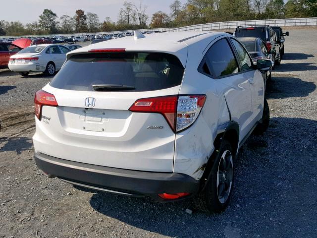 3CZRU6H57JM724968 - 2018 HONDA HR-V EX WHITE photo 4