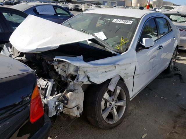 1G1ZC5E00CF196651 - 2012 CHEVROLET MALIBU 1LT WHITE photo 2