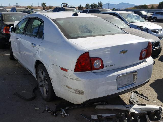 1G1ZC5E00CF196651 - 2012 CHEVROLET MALIBU 1LT WHITE photo 3