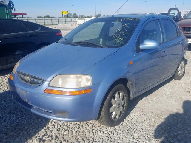 KL1TJ52664B203436 - 2004 CHEVROLET AVEO LS BLUE photo 2